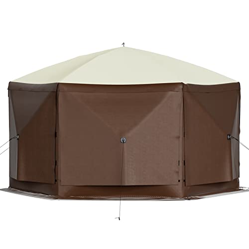 VEVOR Pop Up Gazebo Screen Tent, Pop-Up Instant Gazebo Tents with Mosquito Netting Outdoor Canopy