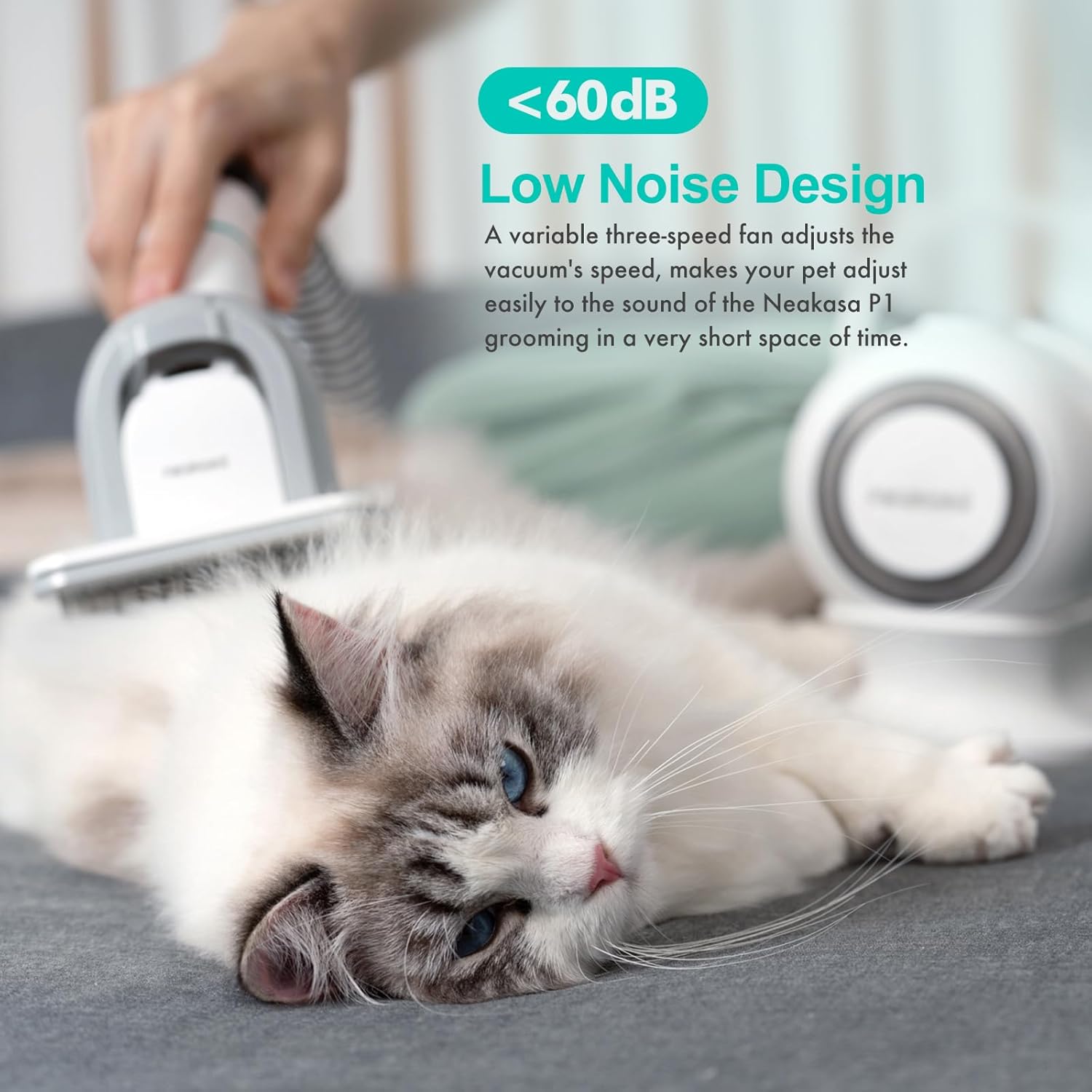 neabot Neakasa P1 Pro Pet Grooming Kit & Vacuum Suction 99% Pet Hair