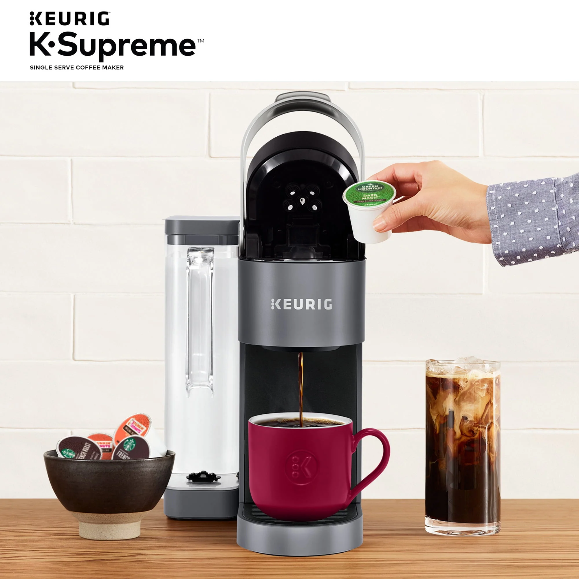 Keurig K-Supreme Single-Serve K-Cup Pod Coffee Maker, Black