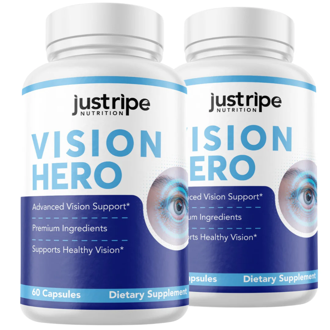 2 Pack Vision Hero Eye Supplement Supports Healthy Vision (60 Capsules) - Kansas Nuitrition - HNZSDS