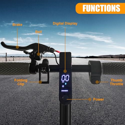 Electric Scooter Adults, Foldable 8.5" Tires E Scooter for Adults, 19 Mph, 350W Motor Fast Cooter