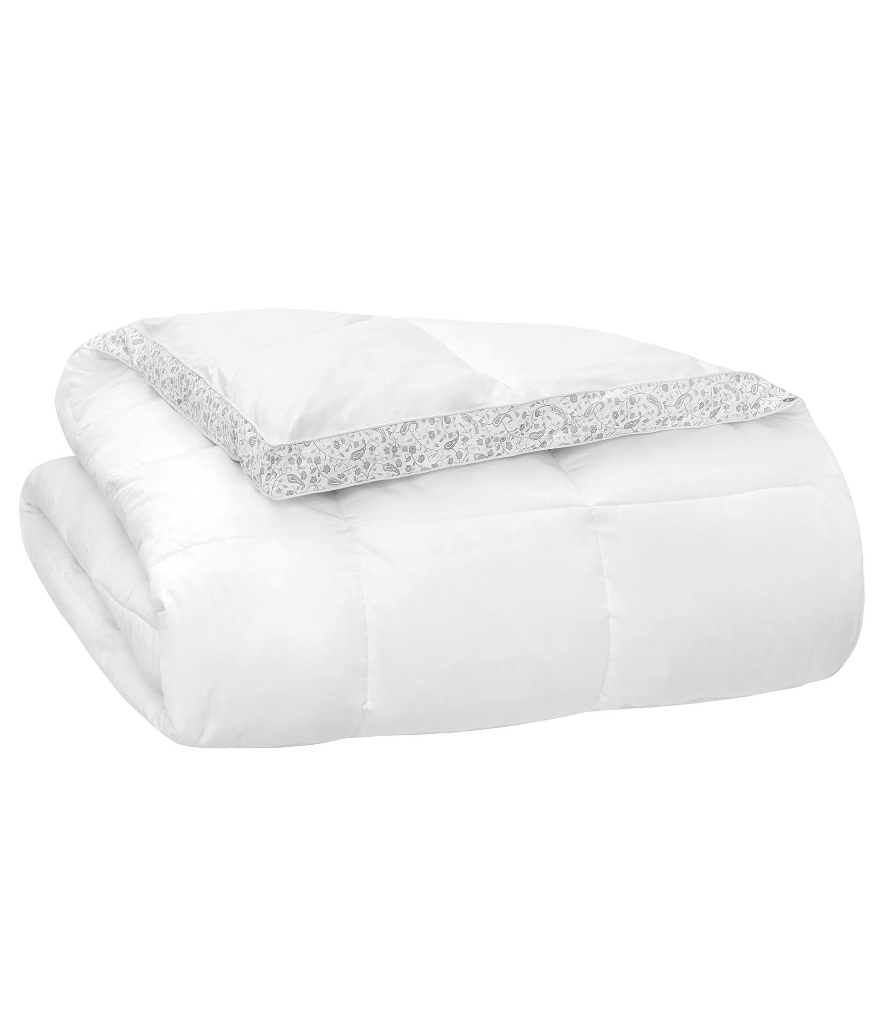 Laura Ashley 300T Cotton Sateen Comforter with Floral Gusset - Twin