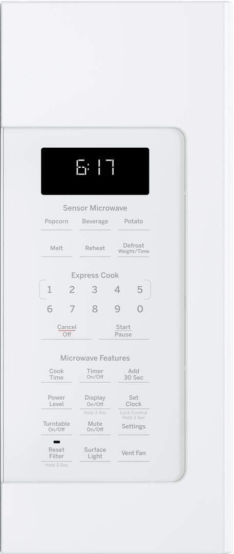 GE 1.7 Cu. Ft. White Over-The-Range Microwave Oven