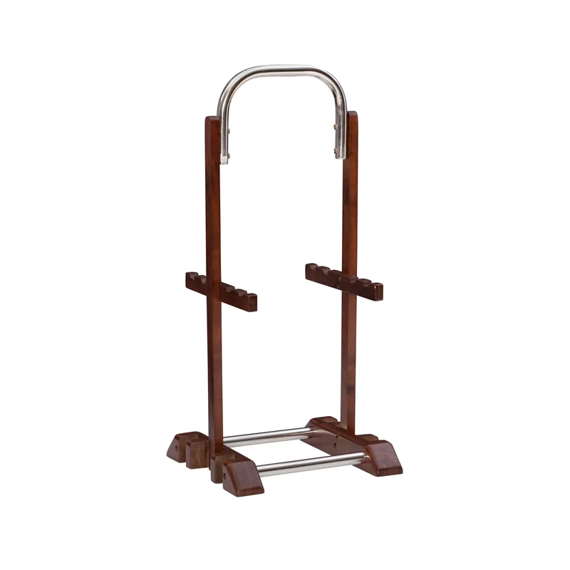 Pemberly Row Transitional Solid Wood Tray Tables in Dark Cherry
