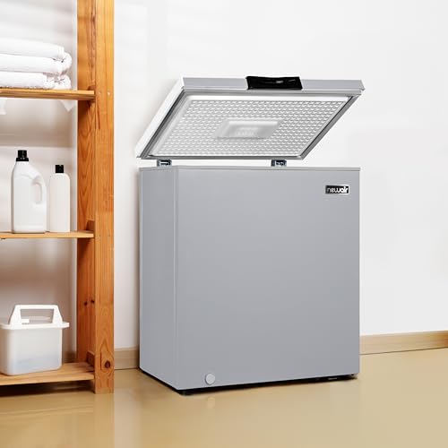 Newair 13.8 cu. ft. Upright Freezer, Fridge Freezer Convertible, Garage Ready Refrigerator, Frost Free Freezer with Door Alarm, Stand up Deep Freezer