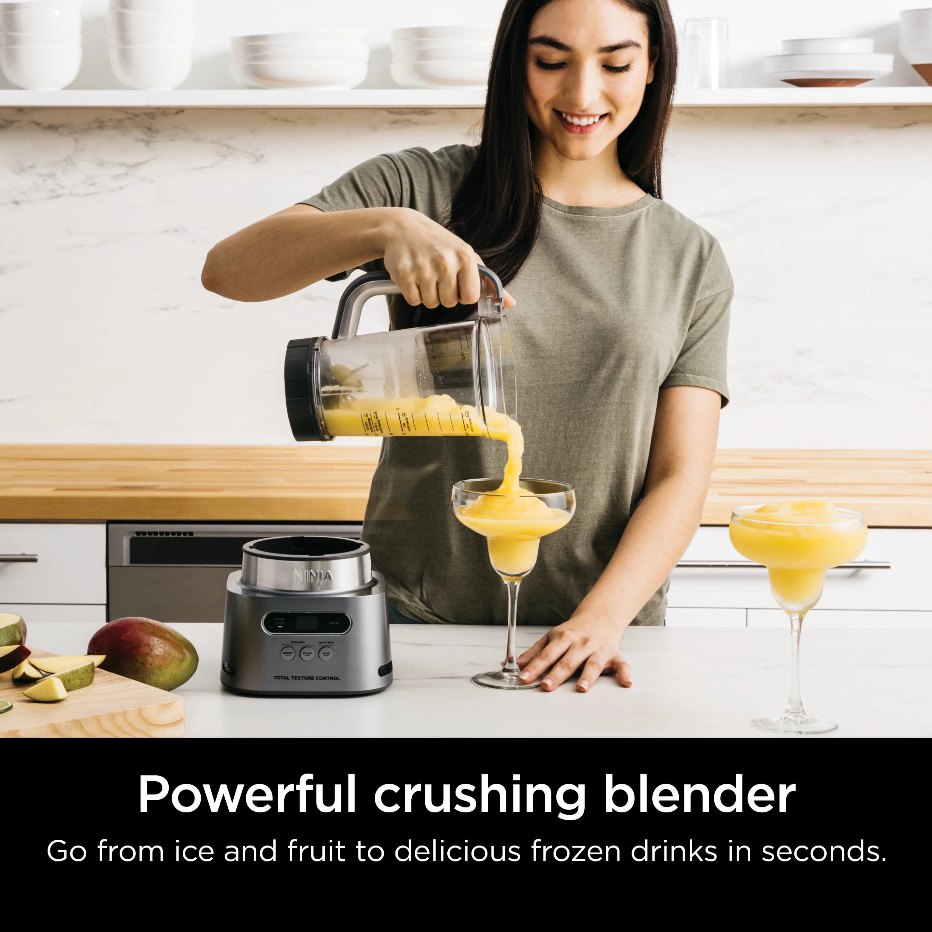 Ninja TWISTi, HIGH-SPEED Blender DUO 3 Preset Auto-iQ Programs, 34 oz. Pitcher Capacity, SS150