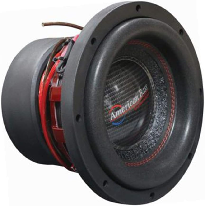 American Bass 10 Competition Car Subwoofer, 3000 Watt Maximum Power, Bass Surround Speaker, Car Audio Stereo Subwoofer - 10 inch