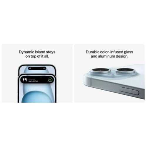 Apple iPhone 15, 128GB, Blue - Unlocked (Renewed Premium)