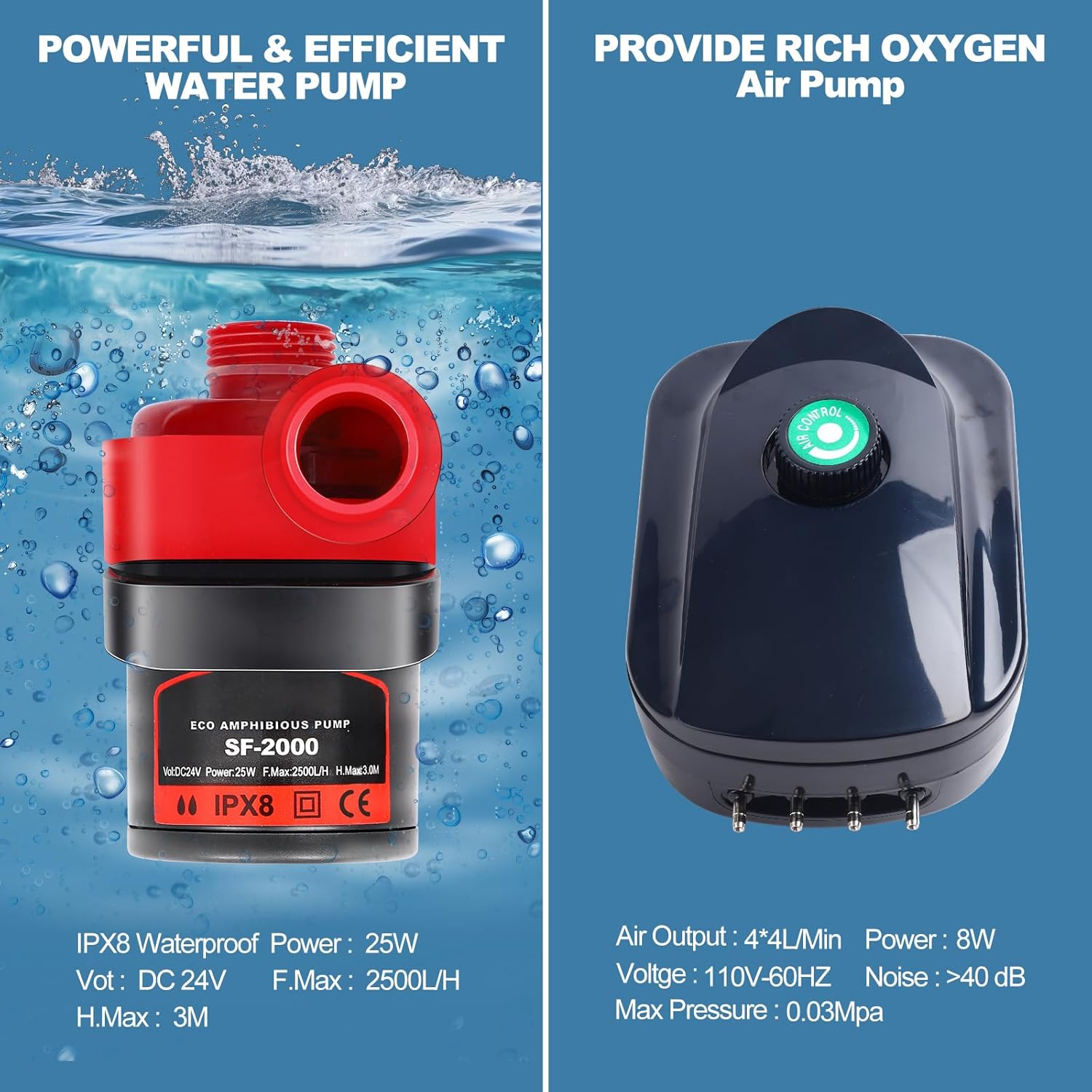 RDWC Hydroponics Grow System 4 Site + Reservoir, 7-Gallon Top Drip Recirculating Deep Water Culture Hydroponic Bucket System