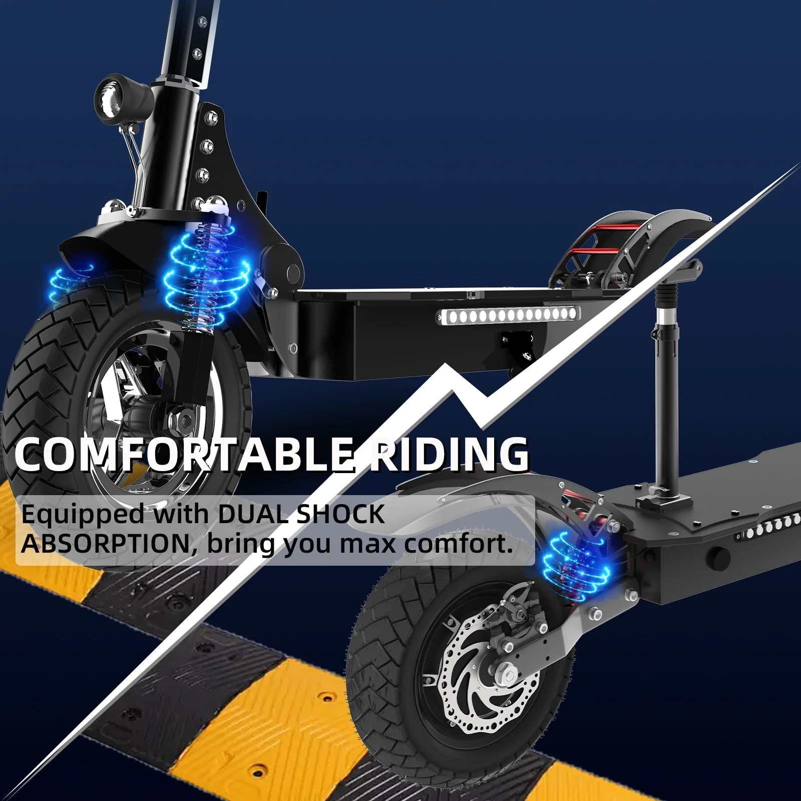 AJOOSOS X750 Electric Scooter - 1300W Powerful Motor, 35 mph Max Speed, 40 Miles Long Range, Foldable Electric Scooter for Adults - Radiant Selections