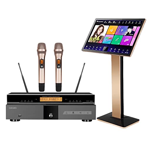 New Chinese Karaoke Machine KV-V5 Karaoke Player with Reverb Wireless Microphone, 22-inch capacitive Touch Screen