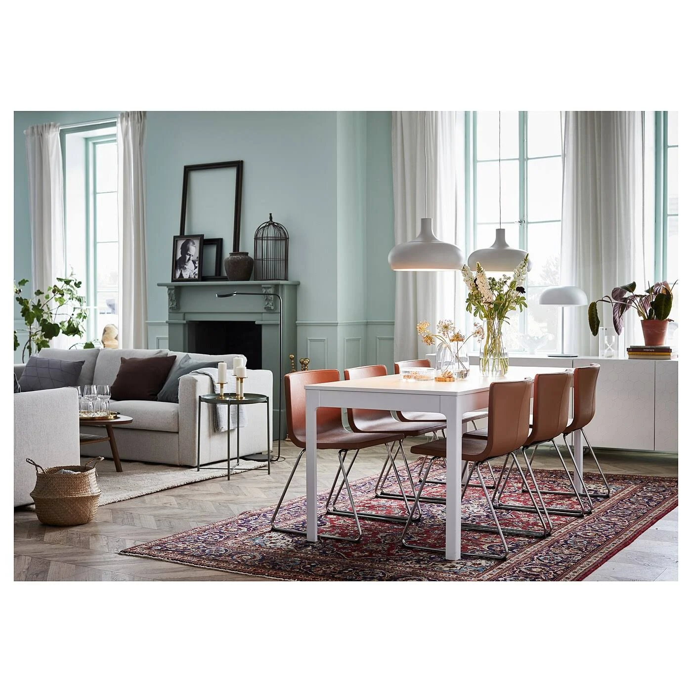 IKEA - Bernhard Chair, Chrome plated/Mjuk Golden Brown, Tested for: 243 lb