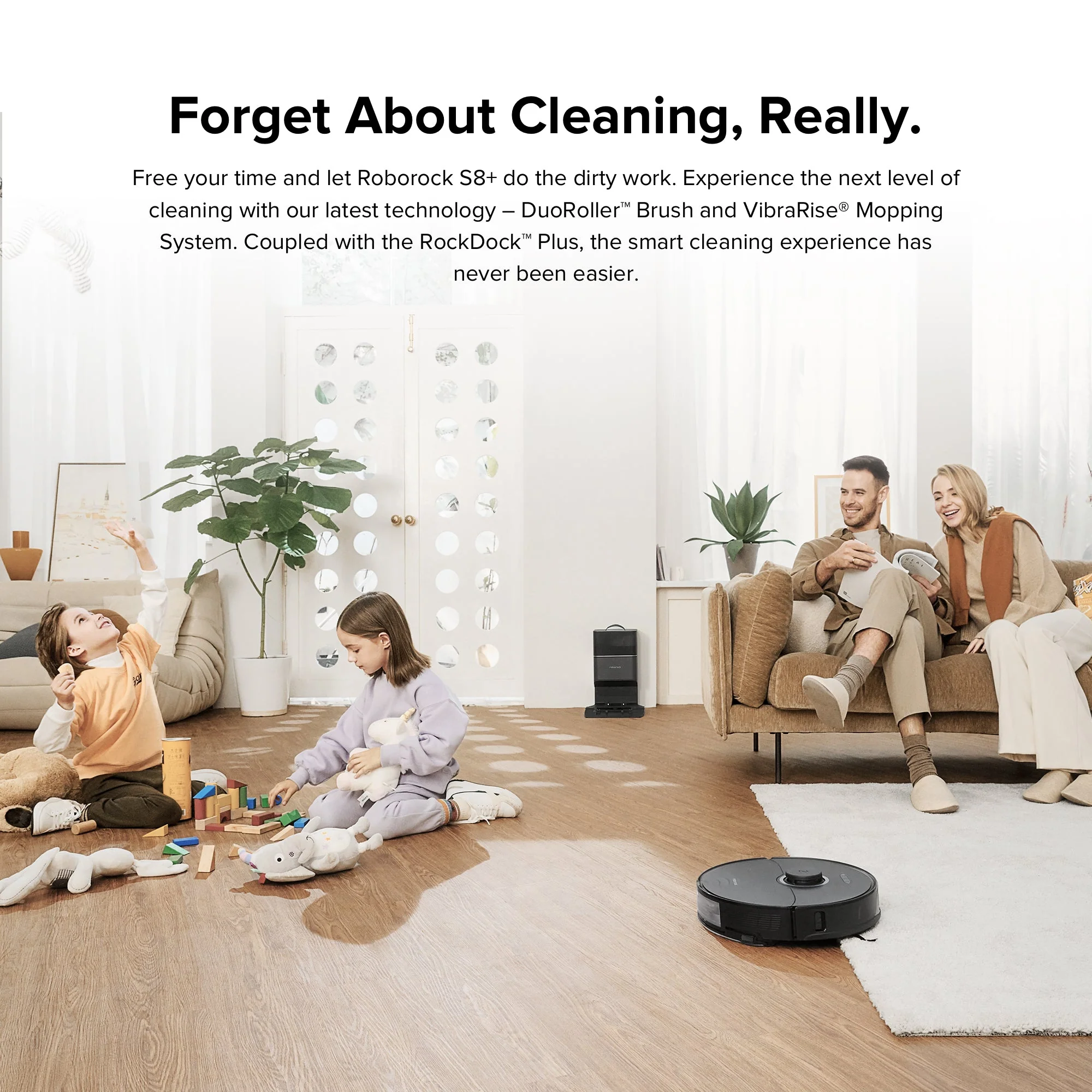 Roborock S8+ Robot Vacuum with Auto-Empty Dock
