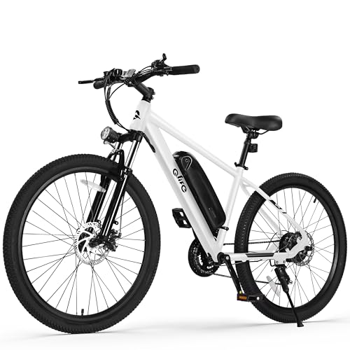 Racer Electric Bike for Adults - 21-Speed Mountain Lightweight Ebike with Peak 750W 22MPH Brushless Motor, 375Wh Removable Battery