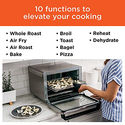 Ninja Foodi 10-in-1 Air Fry Digital Countertop Convection Toaster Oven (Renewed)