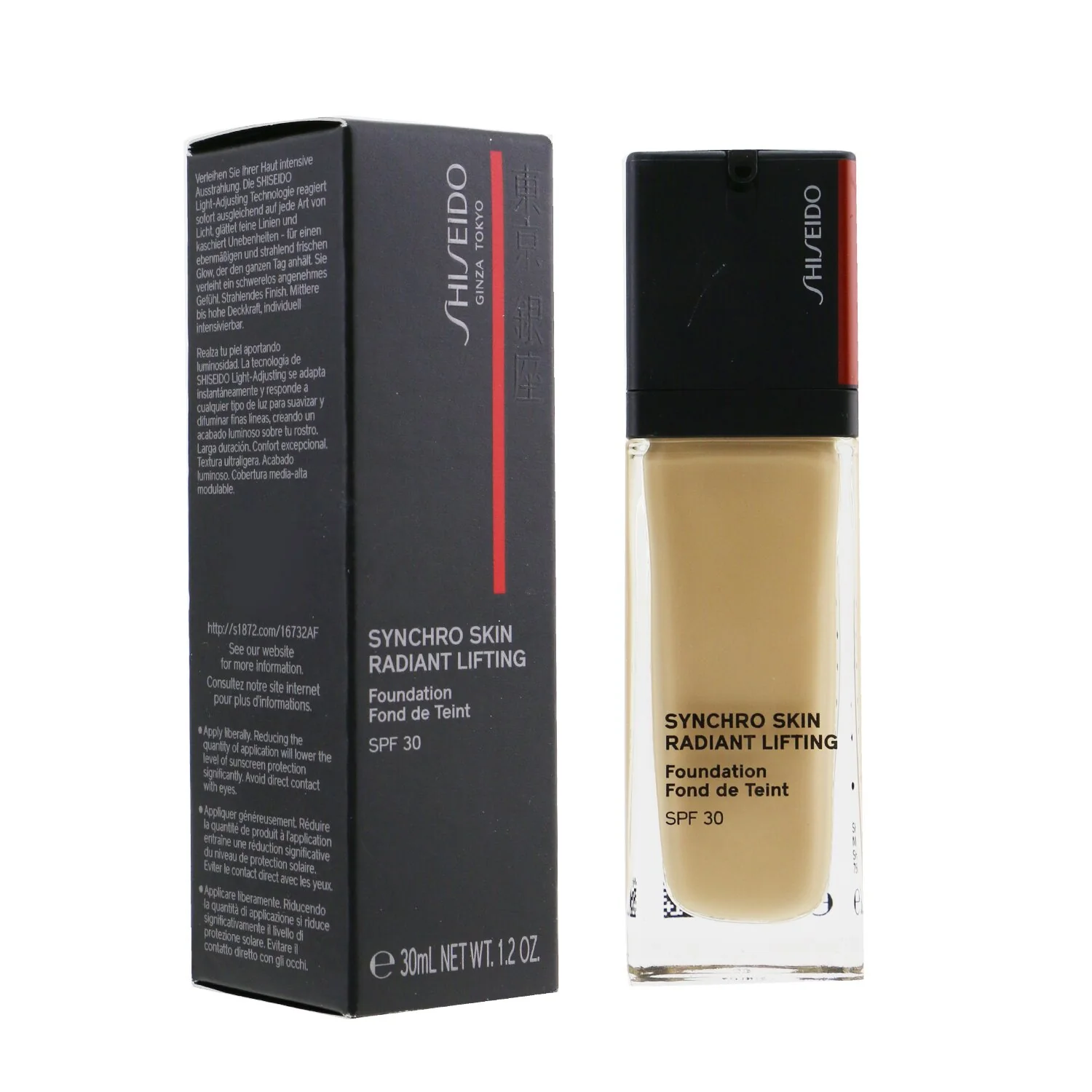 Shiseido Synchro Skin Radiant Lifting Foundation SPF 30 - # 360 Citrine  30ml/1.2oz