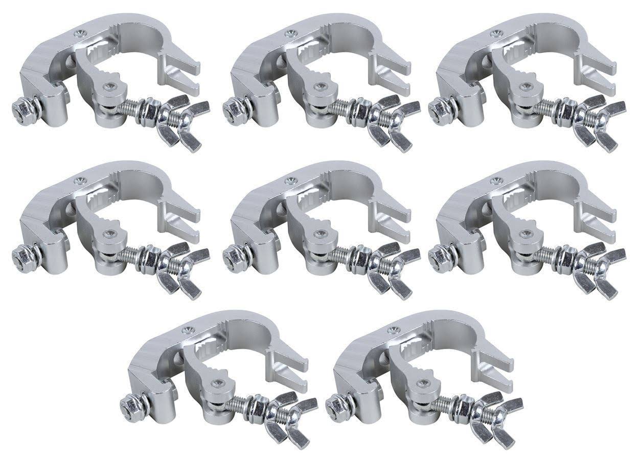 8) Chauvet DJ CLP-06 360 Degree Lighting Light Clamp for 2 Truss 220lb Capacity