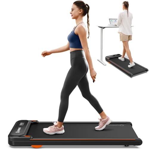 UREVO Under Desk Treadmill, Walking Pad for Home/Office, Portable Walking Treadmill 2.25HP