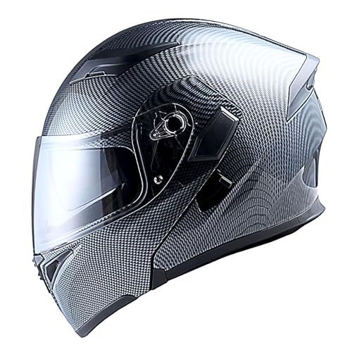 1Storm Motorcycle Modular Full Face Helmet Flip up Dual Visor Sun Shield: HB89