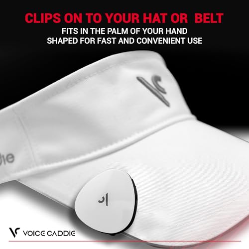 Voice Caddie VC4 Golf GPS Range Finder with Voice Output of Distance, Auto Slope, and Active Green Info on 40,000+ Courses - 8 Hours of Battery Life