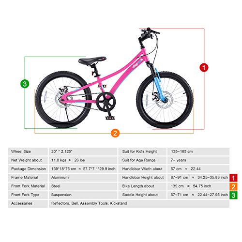 Royalbaby Kids Mountain Bike Aluminium 20/24 Inch MTB Sports Bicycle