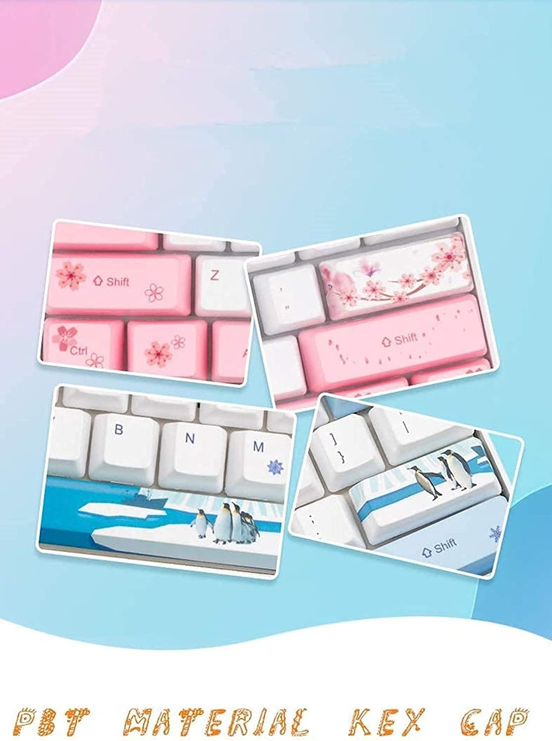 ZMX Cherry Blossom 61 Mechanical Keyboard
