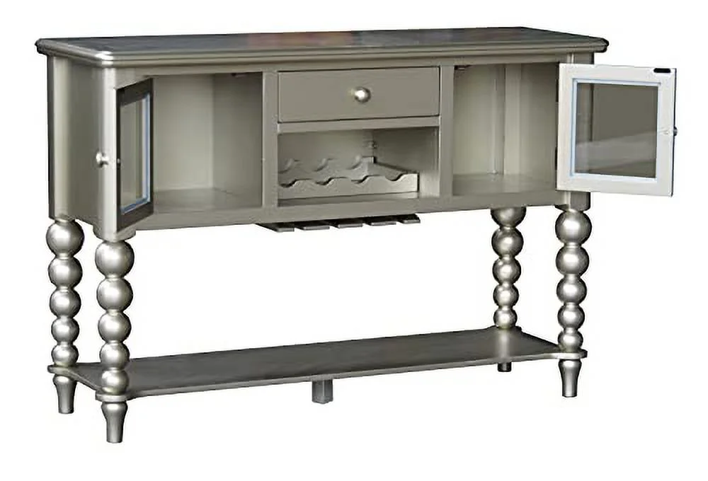 Kings Brand Furniture Hamlin Sideboard Buffet, Server Storage Cabinet, Champagne