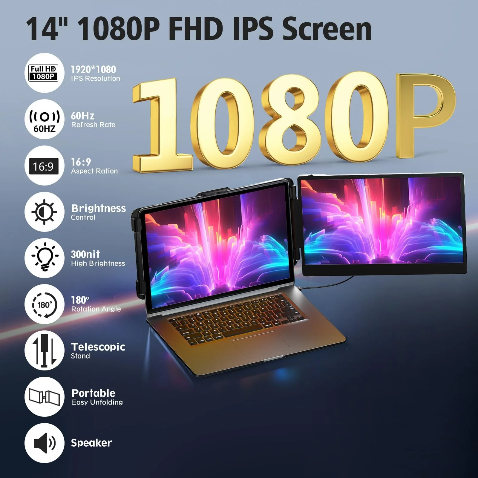 BOSII Laptop Screen Extender Monitor