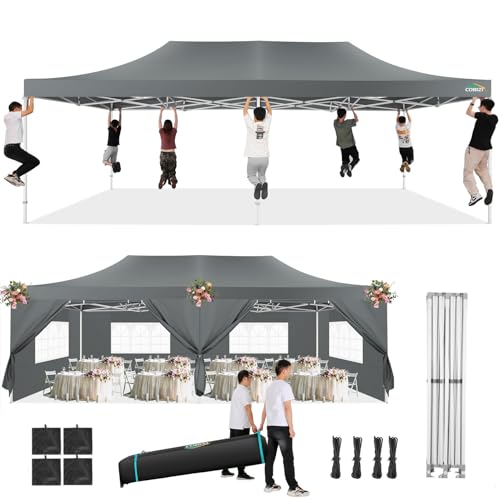 COBIZI 13x26 Pop Up Tent 13x26 Canopy with Sidewalls Heavy Duty Canopy Party Tent for Parties