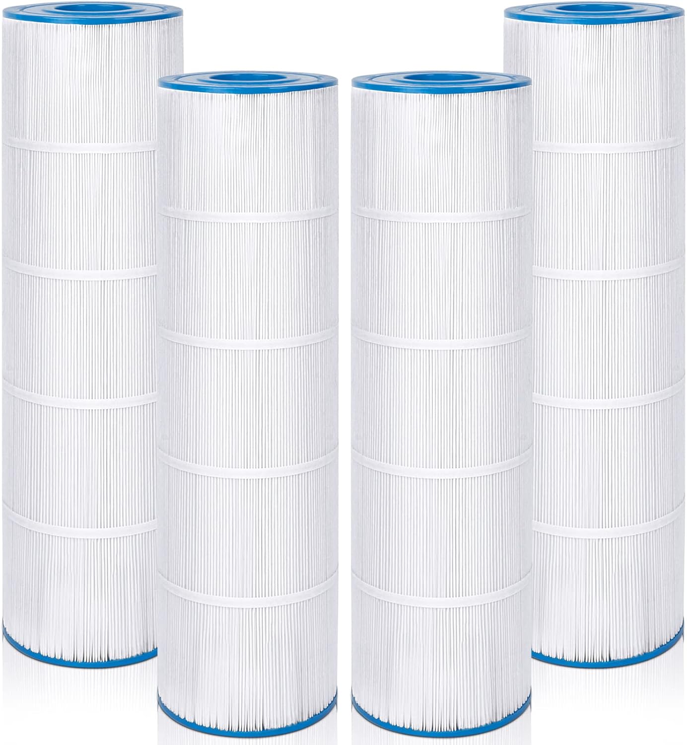 Future Way CCP420 Filter Cartridges Compatible with Pentair Pool Pump, Pleatco PCC105, 178584, Filter # R173576, 105 sq.ft, 4-Pack