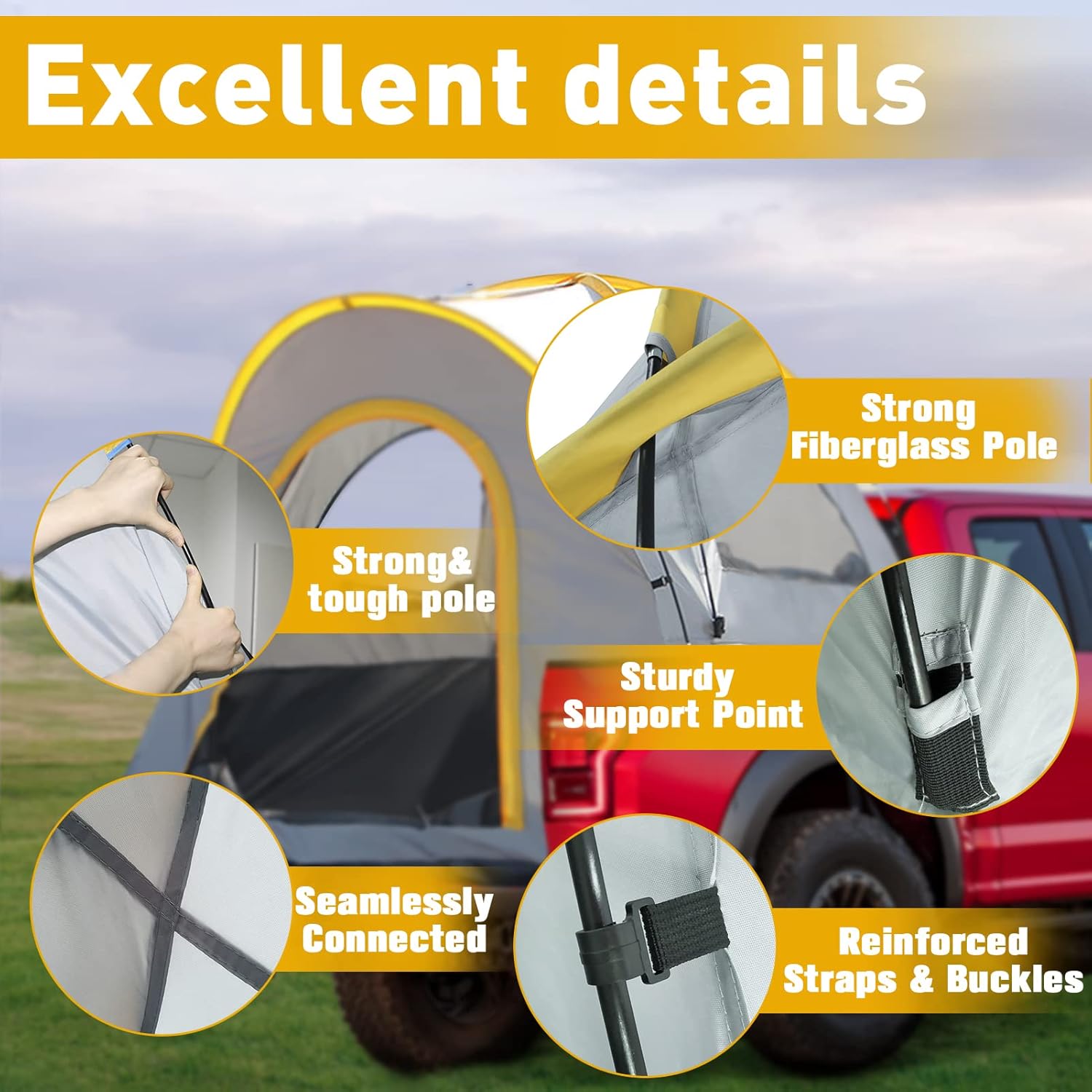 Truck Tent for 5.5 FT Bed - 6.5 Foot Bed