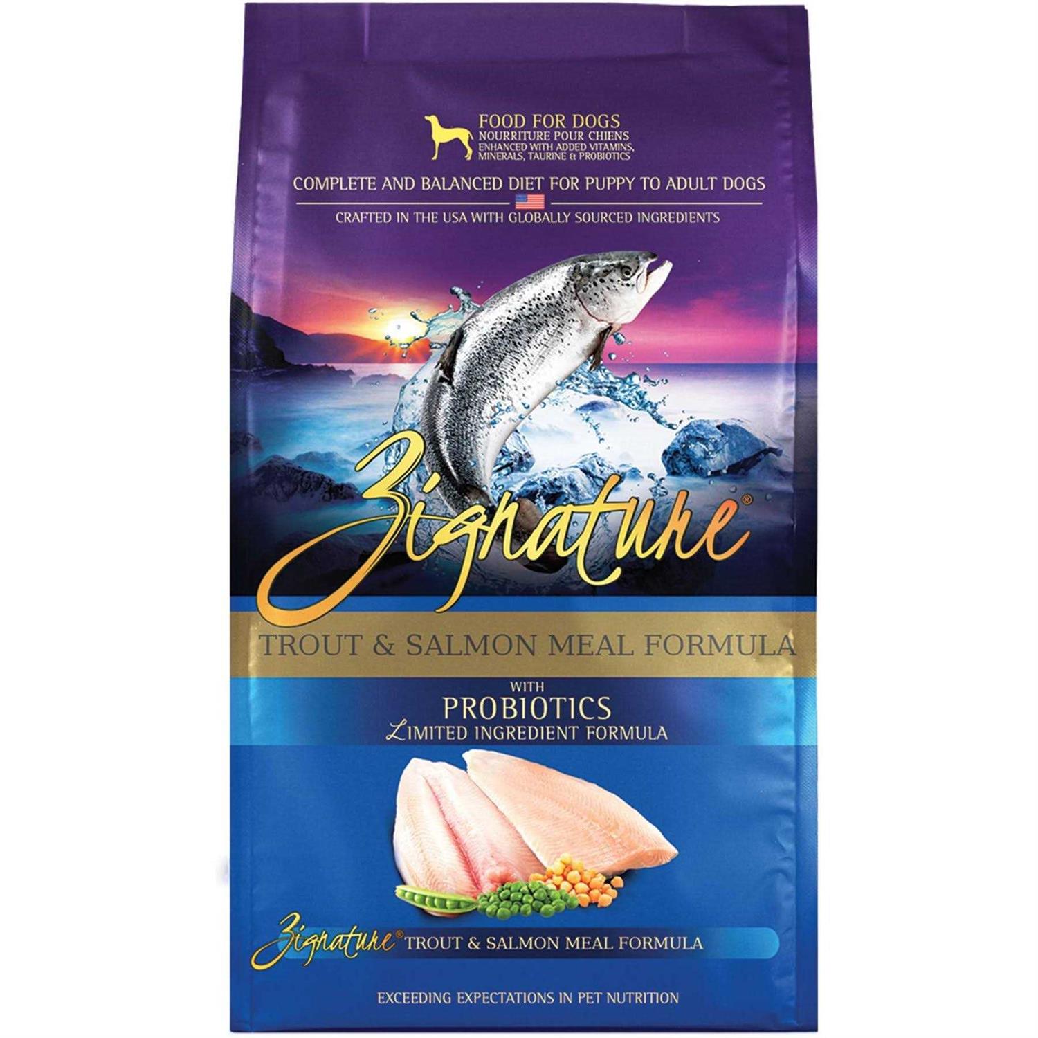 Zignature Dry Dog Food Trout Salmon Formula - Pet Supplies online store