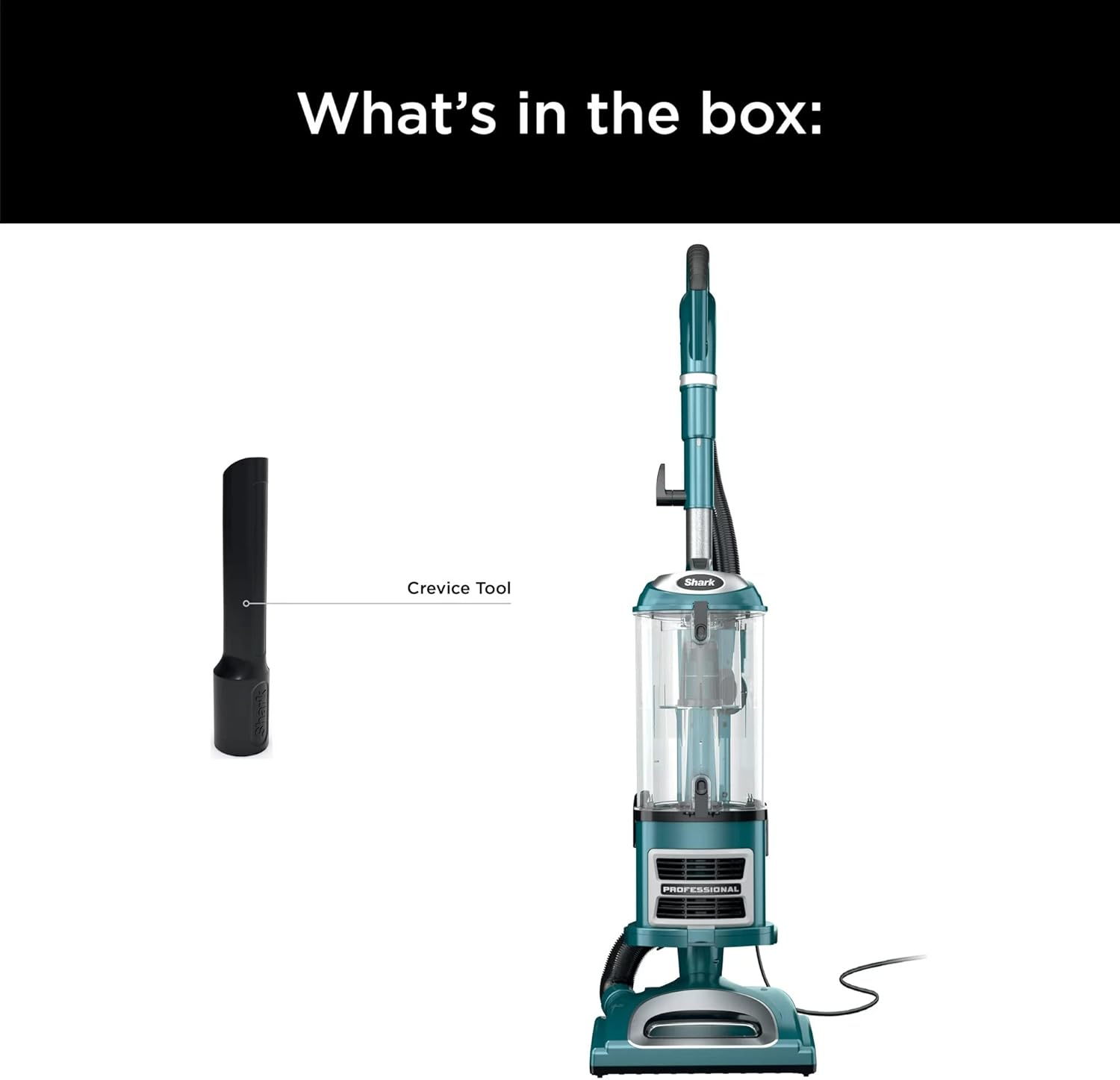 SHARK CU512 Lift-Away XL Upright Vacuum with Crevice Tool, Teal