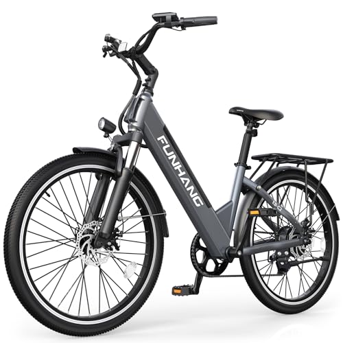 Electric Bike for Adults, 1000W Peak EBike, 50 Miles 21.7MPH Adult Electric Bicycles with 48V Built-in Removable Battery, Adjustable Stem, Rear Rack