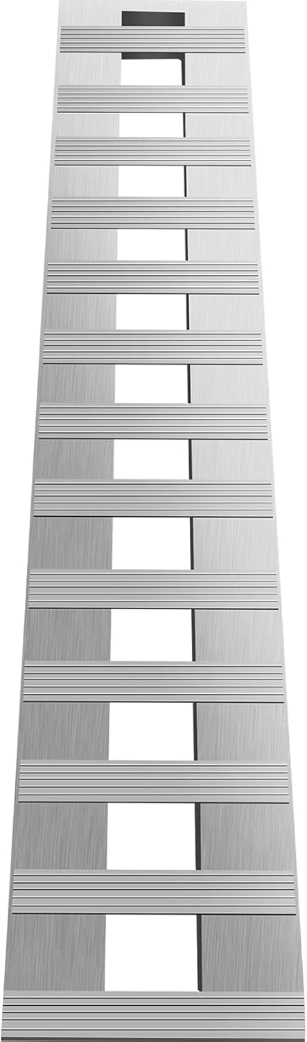 84'' X 15'' Aluminum Trailer Ramps 6000LBS Total Beavertail Hook End 1 Pair 2 Ramps