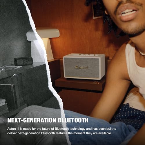 Marshall Acton III Bluetooth Home Speaker, Cream