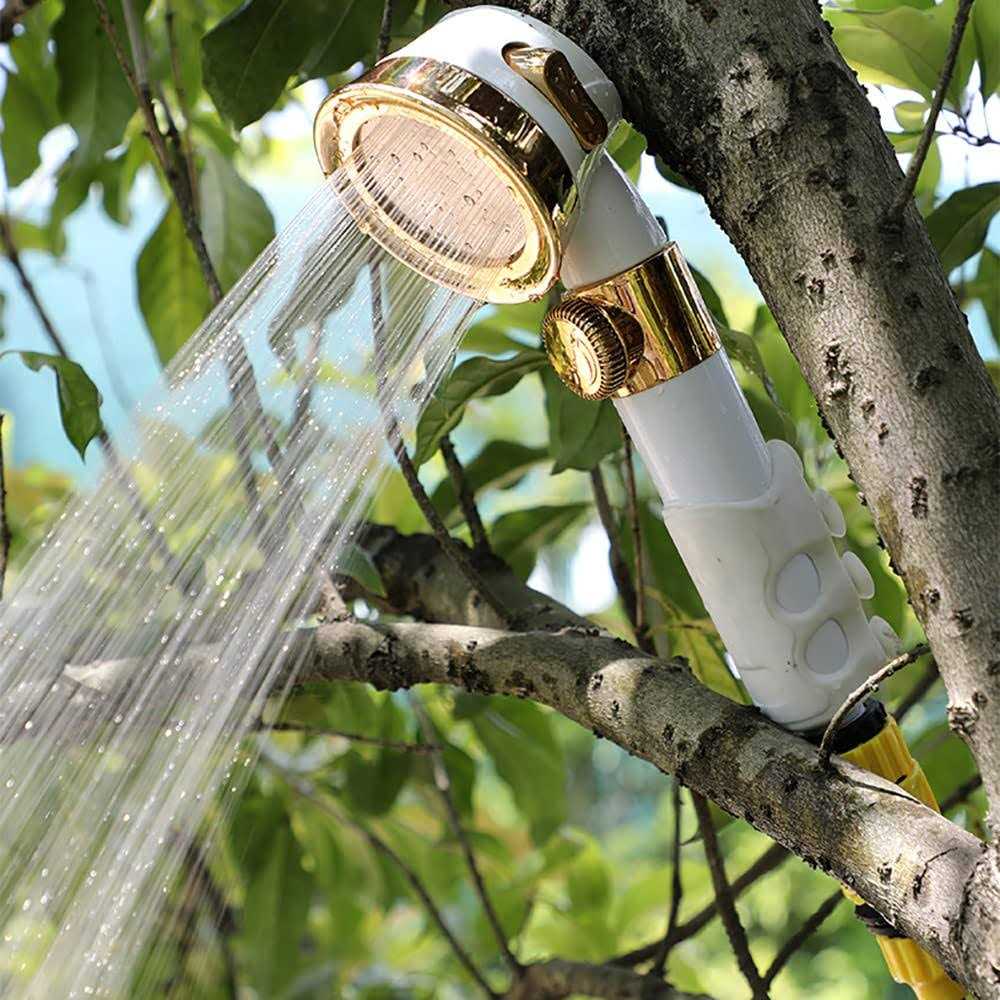 High Pressure Camping Shower 180W Electric Camping Shower Pump Portable High Pressure Water Pumps Cleaning Kit for Camping Shower Water Flowers Car