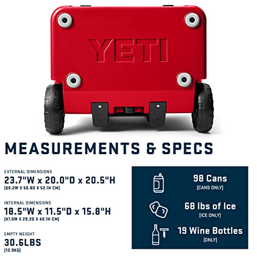 YETI Roadie 60 Wheeled Cooler with Retractable Periscope Handle