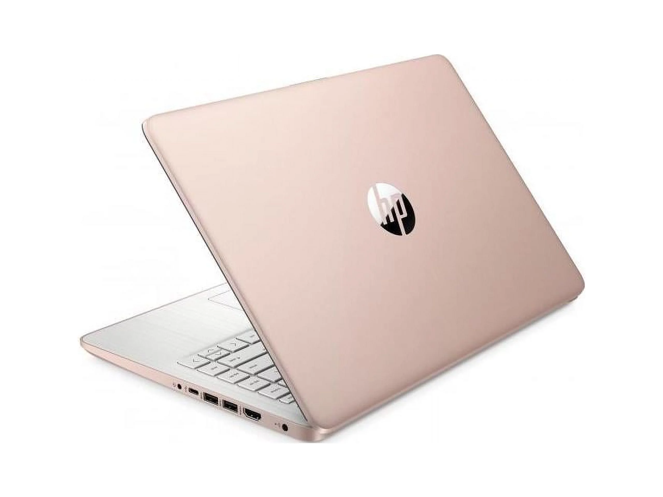 HP 14-dq0000 14" Notebook - HD - 1366 x 768 - Intel Celeron N4020 Dual-core (2 Core) 1.10 GHz - 4 GB RAM - 64 GB Flash Memory - Pale Rose Gold