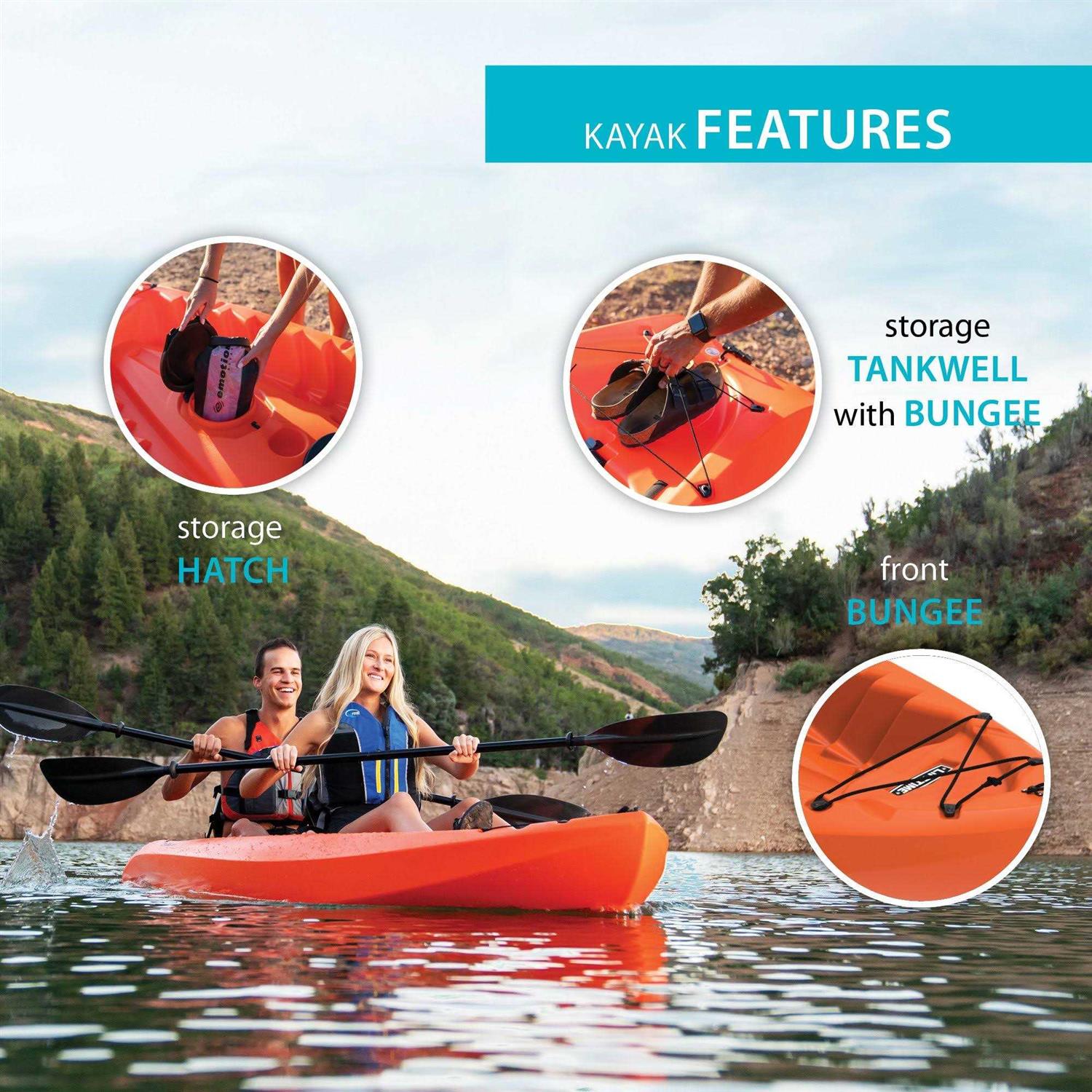 Lifetime Kokanee 106 Tandem Kayak - Sports Supplies Online Store