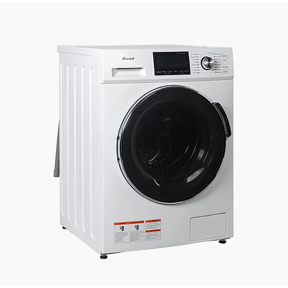 Smad 2.7 Cu ft Compact Front Load Washing Machine with Quiet Inverter Motor, 36 Mins Quick Wash, 12 Washing Programme