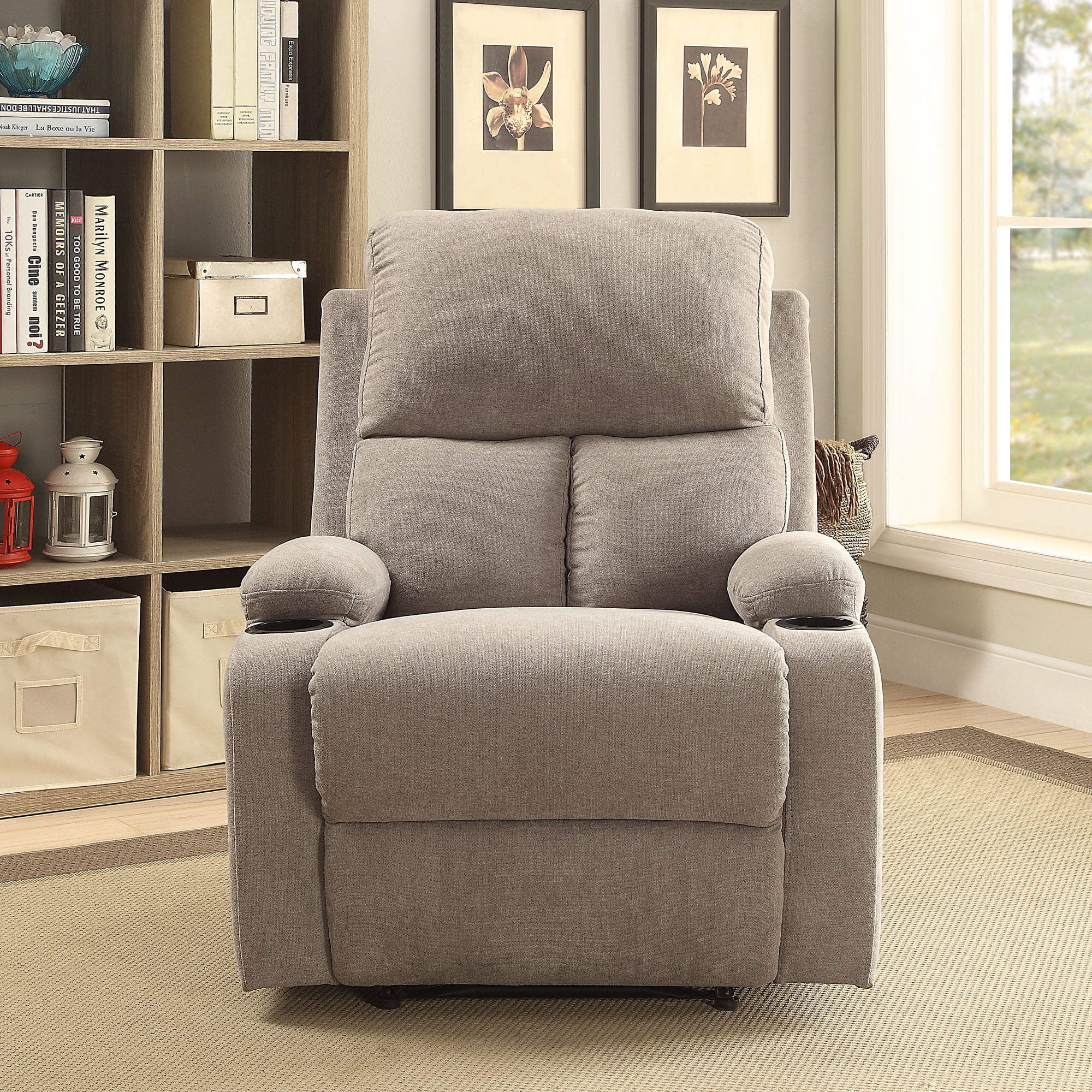 ACME Rosia Upholstery Motion Recliner in Gray