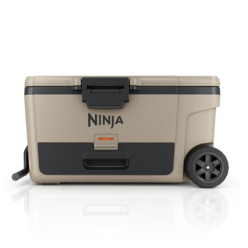 Ninja FrostVault 45qt Wheeled Cooler with Dry Zone, Integrated Fridge-Temp Dry Storage Drawer, Premium Heavy-Duty Insulated Cooler