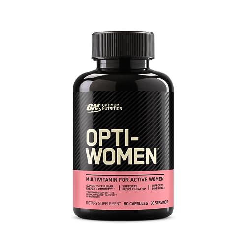 OPTIMUM NUTRITION Opti-Women, Womens Daily Multivitamin Supplement with Iron, Capsules, 60 Count - Kansas Nuitrition - HNZSDS