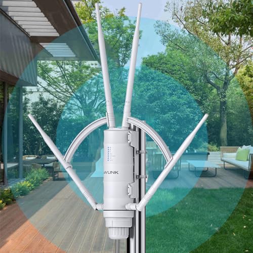 WAVLINK AC1200 Outdoor Long Range Weatherproof WiFi Extender/Wireless Access Point with Passive POE, Dual Band 2.4G+5G