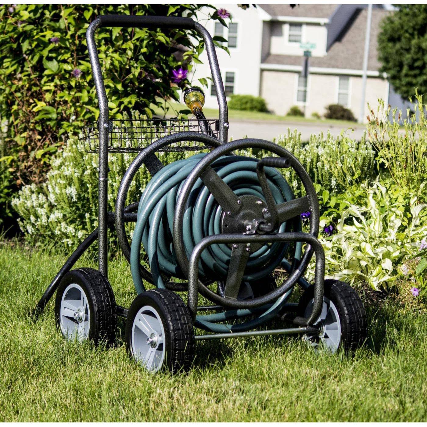 Metal Cart Hose Reel Backyard Expressions 78603986