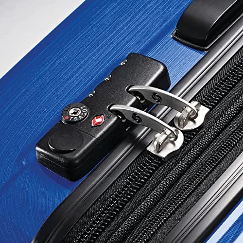 Samsonite Winfield 2 Hardside Expandable Luggage with Spinner Wheels, Brushed Anthracite, Checked-Large 28-Inch