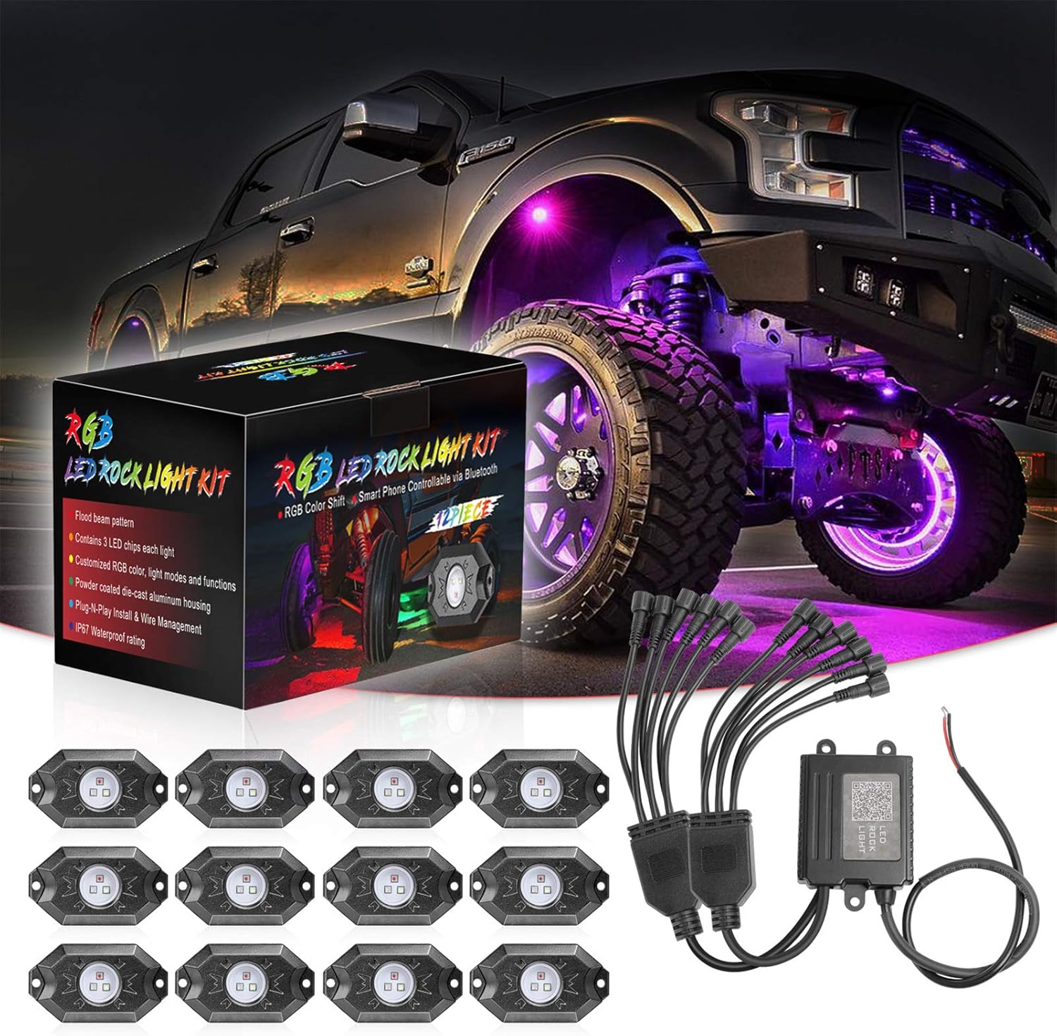 RGB LED Rock Lights