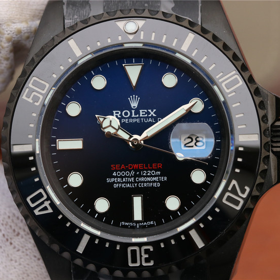 Sea Dweller Full Black Multiple Dial Color Options 43mm