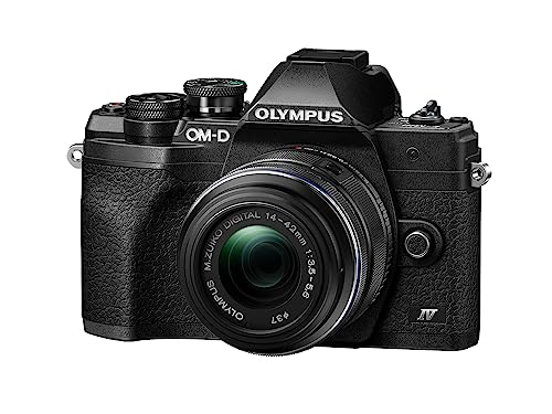 OM SYSTEM OLYMPUS E-M10 Mark IV Silver Micro Four Thirds System Camera M.Zuiko Digital ED 14-42mm F3.5-5.6 EZ kit 20MP Sensor 5-Axis Image
